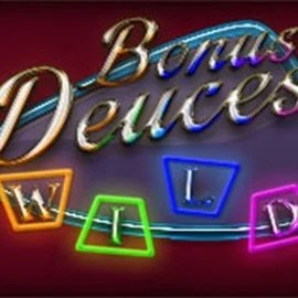 Bonus Deuces Wild (RTG) slot logo by RTG (Reel Time Gaming) at HappySpins Casino