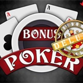 Bonus Poker Deluxe - 3 Hands logo – Table Games by RTG (Reel Time Gaming) at HappySpins Casino