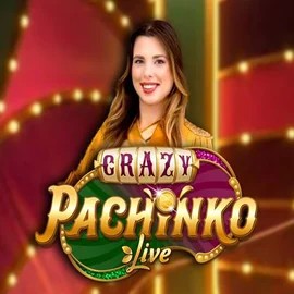 Crazy Pachinko logo – Live Casino by Evolution at HappySpins Casino