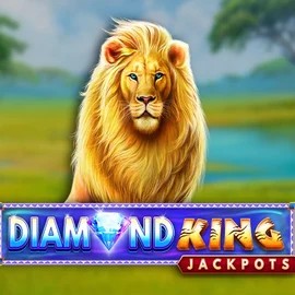Diamond King Jackpots online game logo by SpinPlay Games on happy-spin.com