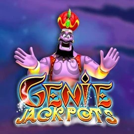 Genie Jackpots logo by Blueprint Gaming HappySpins Casino