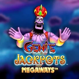 Genie Jackpots Megaways logo – Jackpots by Blueprint Gaming at HappySpins Casino