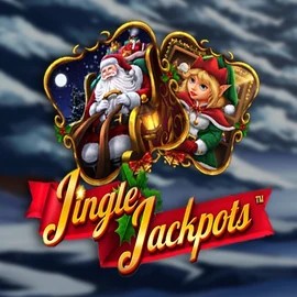 Jingle Jackpots logo by Dragon Gaming HappySpins Casino