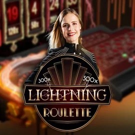 Lightning Roulette logo by Evolution HappySpins Casino
