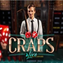 Live Casino logo of Live Craps from Evolution at HappySpins Casino