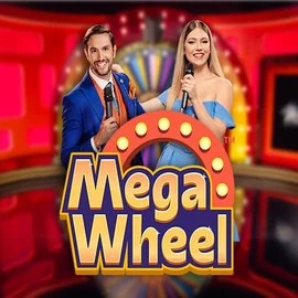 Mega Wheel online game logo by Pragmatic Play on happy-spin.com