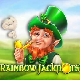 Rainbow Jackpots slot icon by Red Tiger Gaming, available at HappySpins Casino