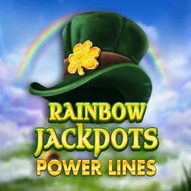 Rainbow Jackpots Power Lines game by Red Tiger Gaming – logo hosted on HappySpins Casino