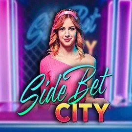 Official Live Casino logo: Side Bet City by Evolution at HappySpins Casino