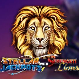Play the Stellar Jackpots with Serengeti Lions slot by Lightning Box Game on HappySpins Casino