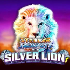 Try Stellar Jackpots with Silver Lion slot by Lightning Box Game on happy-spin.com – logo image